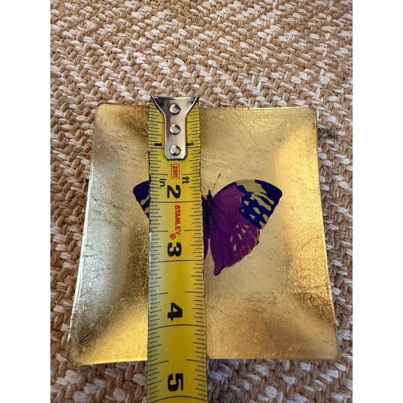 FRINGE purple, butterfly, glass dish, trinket tray - Picture 7 of 10